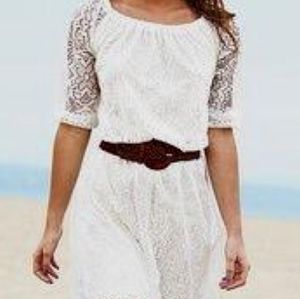 dELiA*s XS White Lace Babydoll Dress